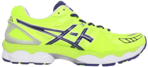 bright yellow asics running shoes