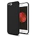 iPhone 7 Plus Case,Roybens [Skin-Friendly Series] Hybrid Rugged [Ultra Shockproof] Carbon Fiber Armor with [Ultra Smooth Texture] Back Cover for iPhone 7 Plus - Jet Black