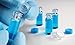 Skintx 50015-L-BX Nitrile Medical Grade Examination Glove, 5 mil - 5.5 mil, Powder-Free, Textured, Latex-Free, Chemotherapy Tested, Non Sterile, Large, Blue, Pack of 100