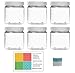 Clear 4 oz Plastic Jars with White Lids (6 pk) with Mini Jar - PET Round Refillable Containers
