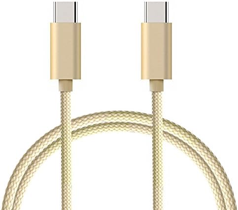USB Type C Cable Hi-speed USB Type C to Type C (USB-C to USB-C) Cable for Google Pixel/Pixel XL, new MacBook pro, Lumia 950xl, Nexus 5x/6p, ChromeBook Pixel and More (gold)