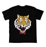 ROLECOS Unisex Tiger Shirt Short Sleeves Blouse Top Anime Cosplay Costumes S