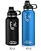 Swig Savvy Sports Water Bottle, Vacuum Insulated Stainless steel, Double Wall, 2 Leakproof Lid, Travel Thermos - 40oz (Light Green)