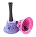 Set of 2 - Wedding Planner Ring for Kiss Bell - Great Gifts & Fun Creative Novelty Birthday Gifts for Kids or a Party - Ring for Kiss & Hug Bell (Purple & Pink) (Purple)
