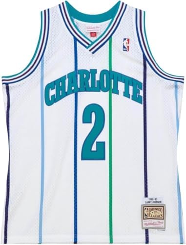 Amazon.com : Mitchell & Ness Charlotte Hornets Larry Johnson