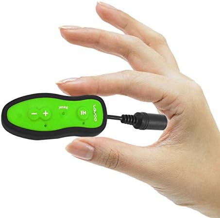 3-in-1 Super Function, Waterproof MP3 Music Player, FM Radio, Pedometer, Professional Outdoor Sports Portable MP3, Suitable for Swimming and Running and Other Sports,Gift (LAF-296i) (Green)