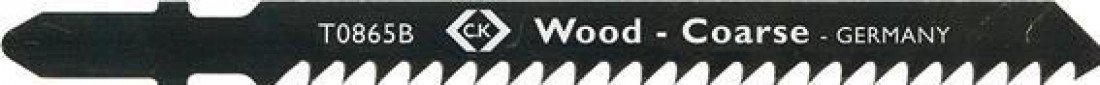 C.K T0865B Jigsaw Blades for Wood, 0 V, Black, Set of 5 Piece