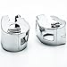 Krator Yamaha XVS V-Star Vstar 1100 Custom Chrome Handlebar Switch Housings Cover Kit (1999-2012)