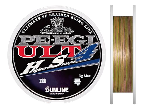 サンライン(SUNLINE) PEライン ソルティメイト PEエギ ULT HS4 180m 0.6号 4.5kg 4本 ホワイト・ピンク・ライトグリーン
