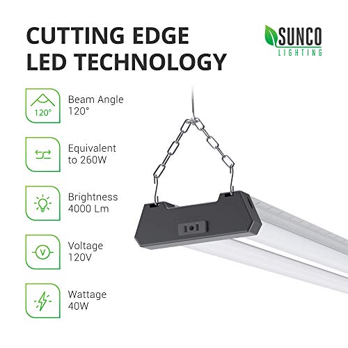 3 Sunco+Lighting+PACK+Industrial+5000K+Daylight