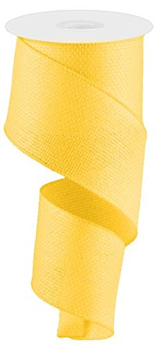 Cross Royal Burlap Wired Edge Ribbon - 2.5