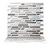 Tic Tac Tiles Anti-Mold Peel and Stick Wall Tile in Como Pebble (1 Tile)