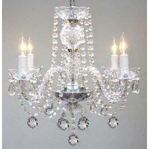 Murano Venetian Style All Crystal Chandelier