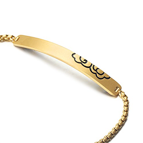 Rainso Elegant Womens Stainless Steel Magnetic Therapy Bracelets