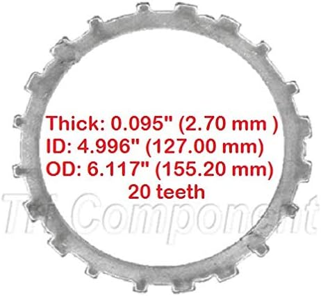 Steel Plate, 3-4 Clutch, 0.095", 20T, 4L60E 4L65E 4L70E, 2001-Up. 057725A242