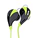 LEMFO Wireless Bluetooth Earphones Stereo Sweatproof for Sports Running Gym Compatible with Andorid IOS Mobile Phones (Green)