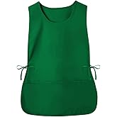 RRBXIA Smock Apron Cobbler Apron with Side Ties and 2 Deep Pockets Unisex Apron for work kitchen