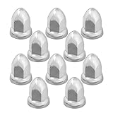 Grand General 10276SP Chrome 33mm x 2-3/8" Plastic Bullet Push-On Nut Cover with Flange