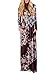 ZESICA Women's Floral Print Long Sleeve Empire Full Length Pockets Maxi Dress