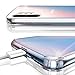 for Samsung Galaxy Note 10 Plus Case Clear Slim Tempered Glass Transparent Back Shockproof Rugged Hybrid Case Cover [VVUP] 6.8