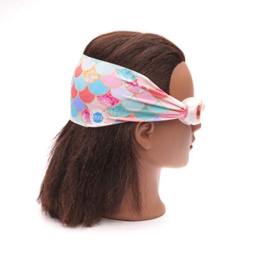 SPLASH SWIM GOGGLES with Fabric Strap MAGENTA MERMAID Fun