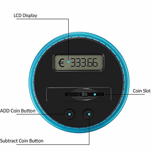 LCD Digital Coin Counting Money Saving Box Jar Bank Kids Innovative Toy Gift - Thumbnail 4