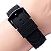 Senphyton 16mm / 18mm / 20mm / 22mm / 24mm Rubber Silicone Watch Band Watch Strap Loops/Keepers Replacement with Tool Included - Black Watch Band Loops