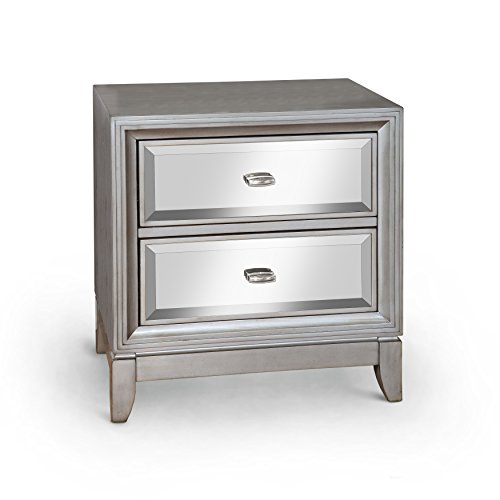 Silver Nightstands & Bedside Tables