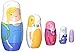 Adventure Time Fionna and Cake Nesting Dolls Set of 5 - Entertainment Earth Exclusive