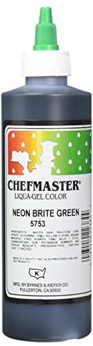 Chefmaster Liqua-Gel Food Color, 10.5-Ounce, Neon Brite Green