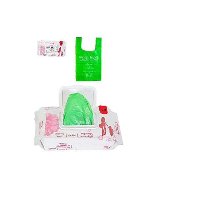 Buy Lifekrafts Smart mom scented compostable bags Bio degradable and