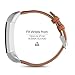 Fitbit Alta HR and Alta Band, Benuo [Vintage Series] Premium Genuine Leather Strap, Classy Replacement Band with Metal Buckle Clasp, Adapters for Fitbit Alta Smart Fitness Tracker ( Bright Brown)