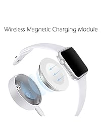 JFBAO   Cable de carga magnético para reloj, compatible con iWatch 1.496 in 1.654 in Series 1 2 3 (no Series 4)