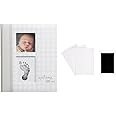 Pearhead Welcome Little One First 5 Years Memory Book, Gender-Neutral Baby Keepsake for New and Expectant Parents, Pregnancy And Milestone Journal, Gray Gingham