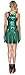 Jescakoo Womens Tank Dresses Sleeveless Pleated Skater Skirts Club Party Costume Green L