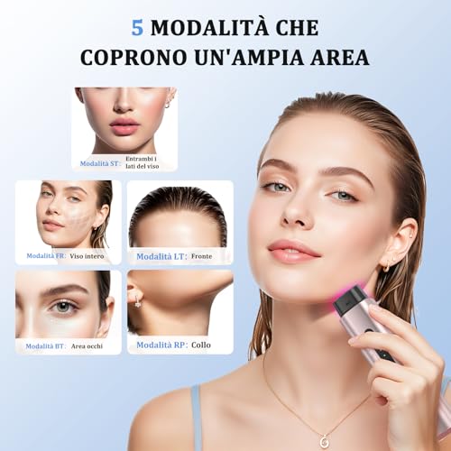 Oranmagic Professional Radiofrequency Face Massager, Microcurrent Facial Massager, Electric Beauty Device Anti-Wrinkle, Anti-Aging, Anti-Acne, Lifting and Firming for Face and Neck