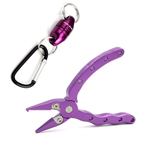 CRAZY SHARK Mini-Fliegenfischzange, Aluminium, magnetisch, 11,4 cm