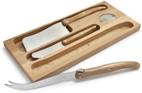 Dubost Olivewood Cheese Set L0032525BV1052, 3 Piece