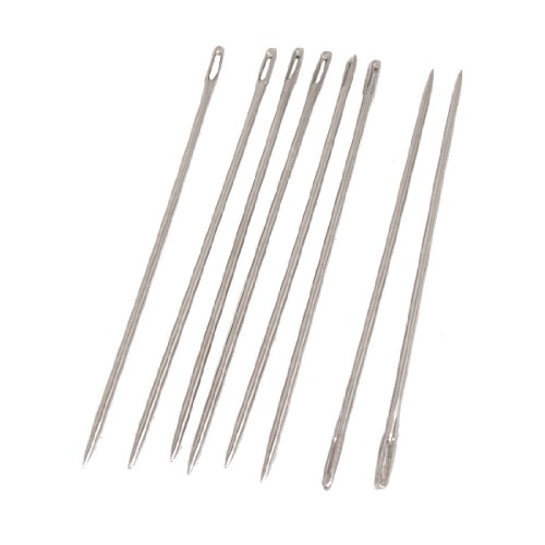 Metal Tailor Sewing Needles 0.6mm Dia Sharp Tip 44 Pcs
