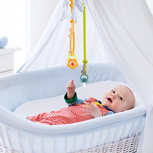 Toy Safety Straps 5PK Stretchable Silicone Pacifier Clips Baby Toddler