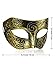 14 Pieces Unisex Retro Half Masquerade Masks Face Mask Venetian Mask for Fancy Dress Costume Party (Gold)