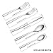 Ferfil Silverware Sets, 40-Piece Stainless Steel Flatware/Cutlery/Tableware Set Service for 8 Person, Include Knife/Fork/Spoon, Mirror Polished