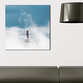 Square Lighthouse in The Fog