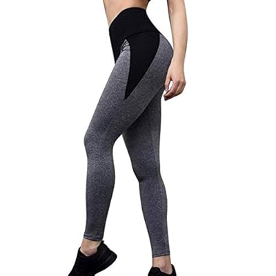 qazcg Pantalones de Yoga de Cintura Alta para Mujer Push Up ...