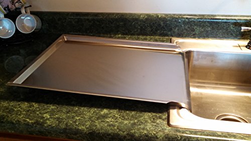 Durable 16 x 20 Stainless Steel Drainboard, Amish Made