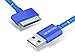 Go Beyond (TM) 3FT 30 Pin Nylon Woven Braided USB Charging/Data Sync Cable for Apple iPad 1/2 / 3, iPhone 4/3 and iPod (3FT Blue)