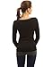 PattyBoutik Mama Trim Scoop Neck Maternity Tunic Top (Black with Gray S)