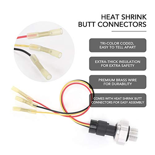 D1846A Engine Oil Pressure Sensor Switch 12677836 with Pigtail Harness