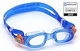 Aqua Sphere Moby Kid Swim Goggle (Clear Lens, Blue Frame)