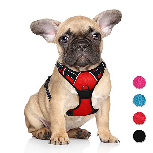 BARKBAY No Pull Dog Harness Large Step in Reflective Dog Harness with Front Clip and Easy Control Handle for Walking Training Running